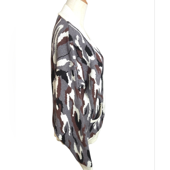 Janice Apparel Camouflage Cardigan Sweater - Picture 3 of 7